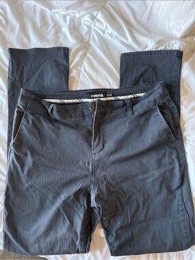RSQ Men's Dark Charcoal Gray Chinos